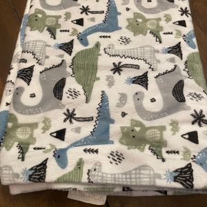 Lila and Jack dinosaur blanket